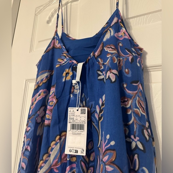 MNG Mango Blue Floral Maxi Dress - Picture 10 of 10